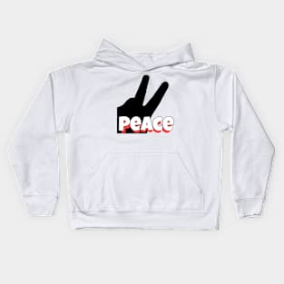 Peace Hand Sign Kids Hoodie